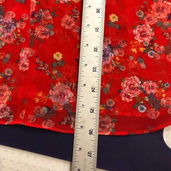 CABi WOMENS CRUSH FLORAL SLEEVELESS BLOUSE SIZE S - Picture 5 of 6